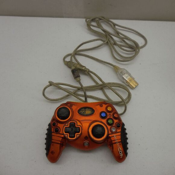 OG Xbox Madcatz Microcon Controller Orange for Original Xbox Tested and working - Picture 1 of 4